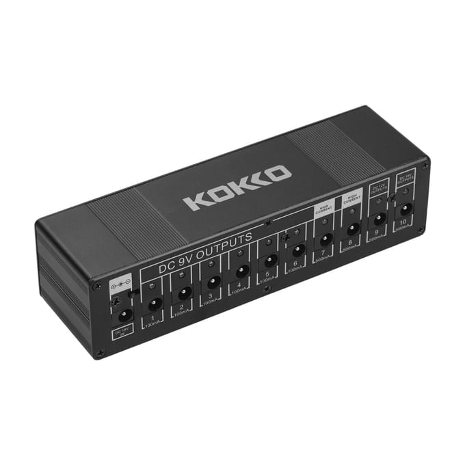 KOKKO-kompaktgitaarreneffekt-netzteilverteiler 10 isolierte DC-Ausg?nge 9V / EU Plug