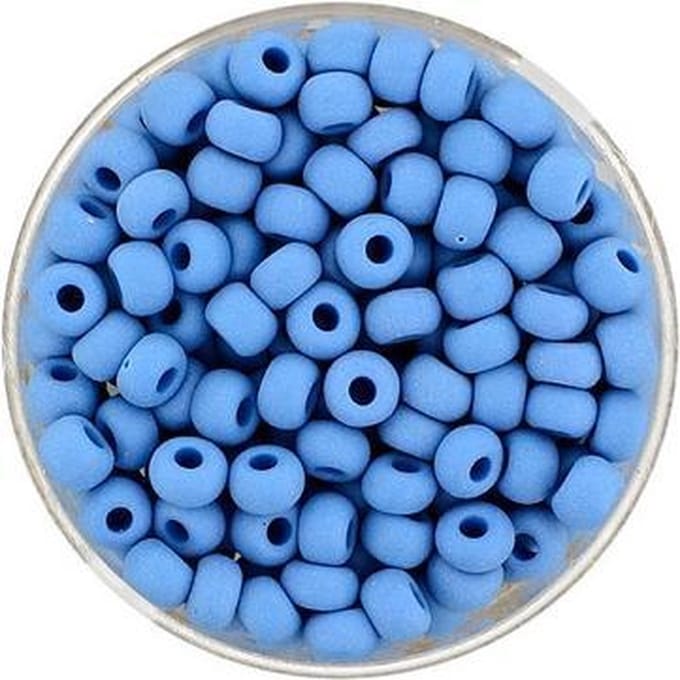 9391-054 Rocailles middelblauw mat 4.5mm