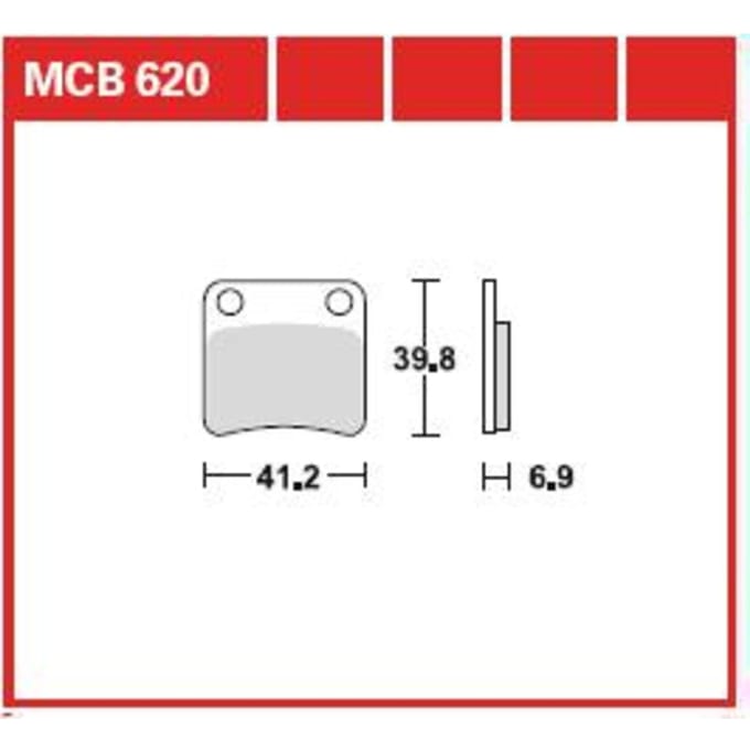 Remblokset TRW MCB620