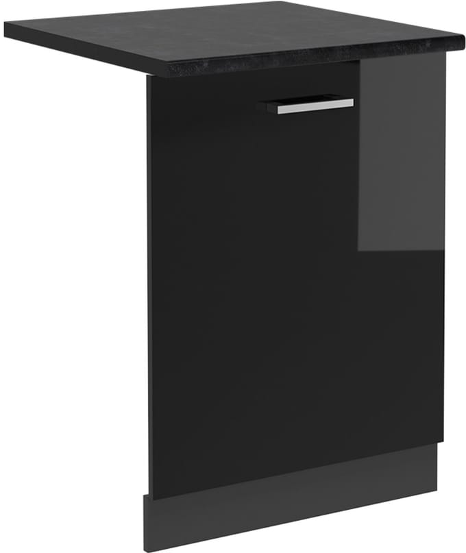 Vicco R-Line Vaatwasserfrontpaneel – 60 cm, WB Antraciet Zwart hoogglans