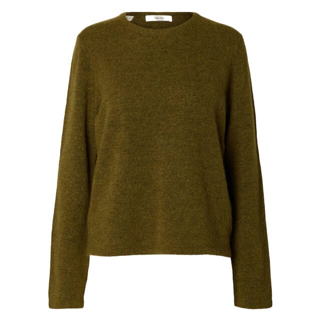 Regular fit pullover van wolmix model 'LULU'