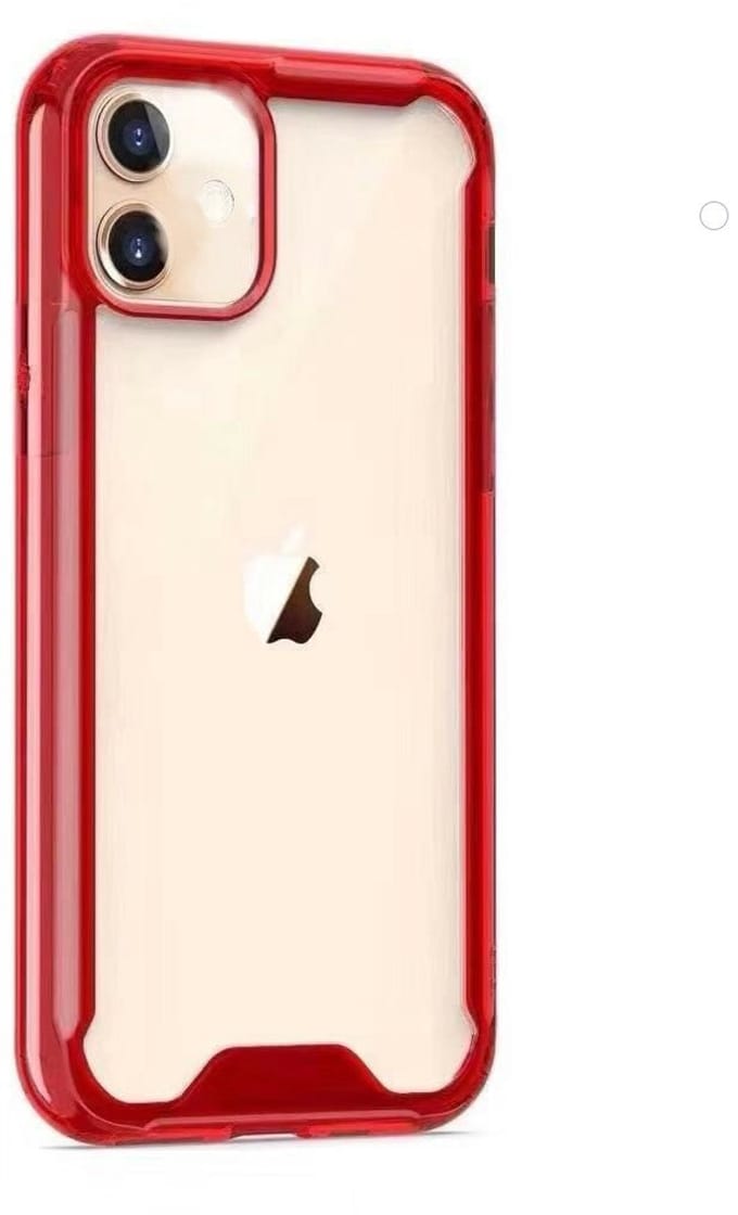 iPhone 12 mini bumper case TPU + acryl - Transparant