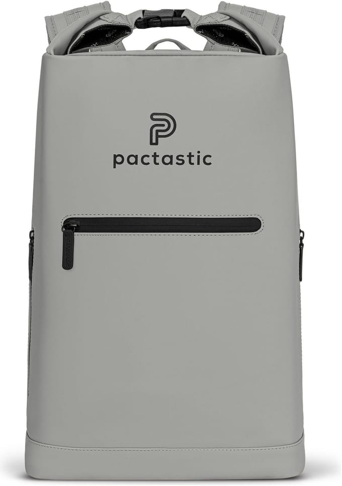 Pactastic Daypack Rugzak met laptopvak Urban Collection Rolltop Backpack 50 cm 27L Grey Grijs