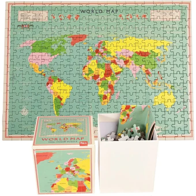 Puzzel 300 stukjes Rex London World Map