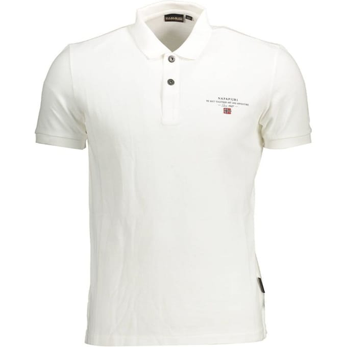 polo elbas in pique wit man