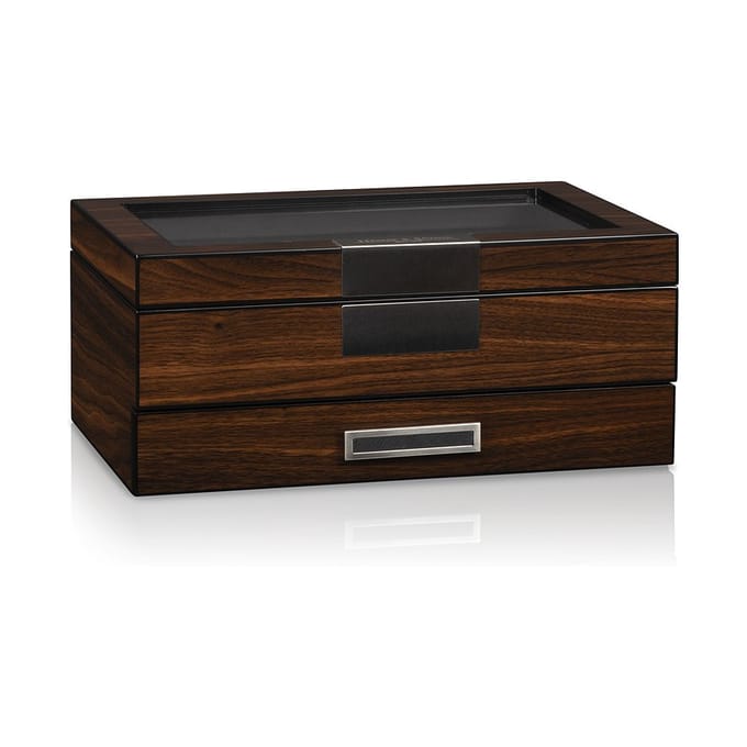 Heisse & Söhne - 70019-202.148 - Horloge doosje - Monteray 10+ - walnoot