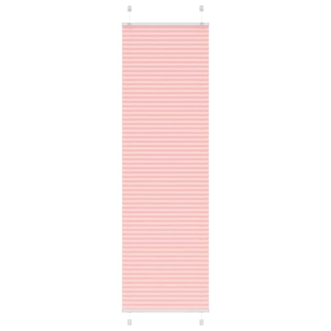 vidaXL - Plissé - rolgordijn - 60x200 - cm - stofbreedte - 59,4 - cm - polyester - roze