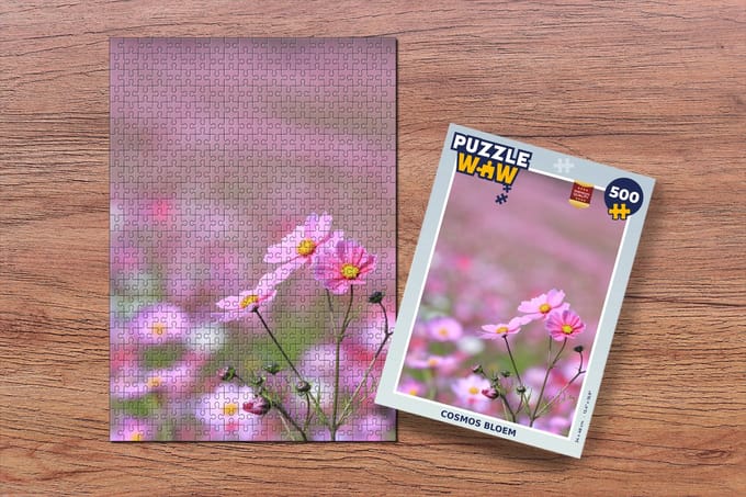Puzzel Bloemen - Buiten - Roze - Legpuzzel - Puzzel 500 stukjes