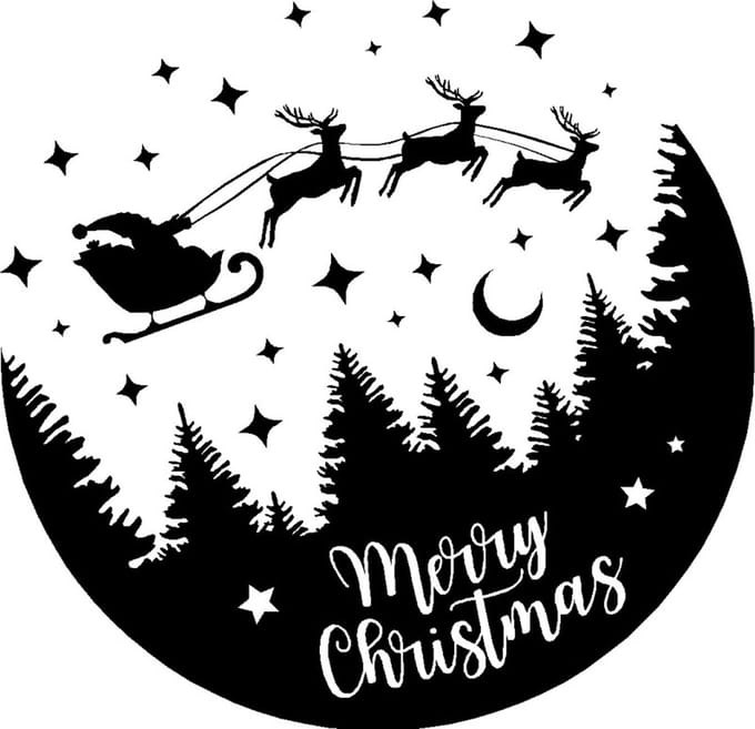 Kerst raamsticker - Merry Christmas - Kerst decoratie
