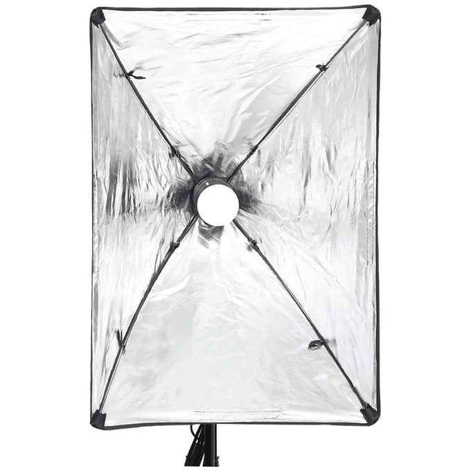 vidaXL - Fotostudioset - met - softboxlamp - en - achtergrond