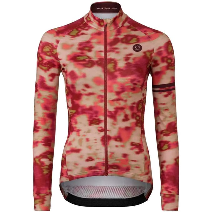 AGU Blurry Photo Fietsshirt Lange Mouwen Performance Dames - Pink - M