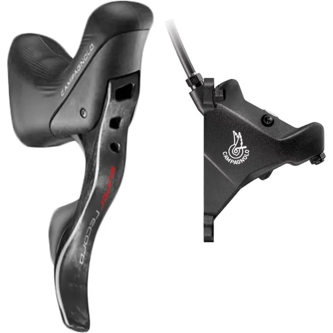 Campagnolo Super Record Hydraulic Ep 160 Mm Linker Remhendel Met Schakelaar Zwart 2s