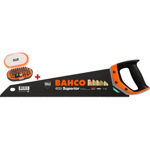 Bahco Superior 2600 handzaag met 31 delig bitset 475mm