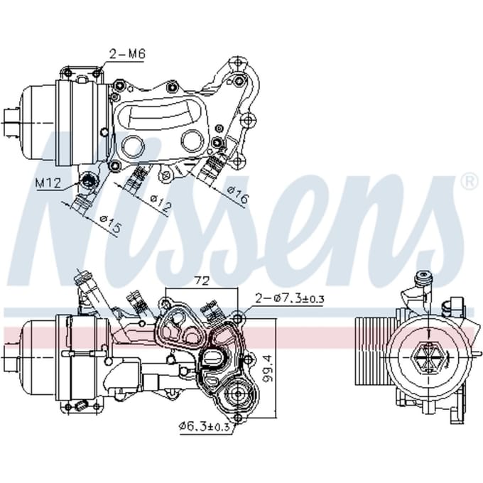 Olie radiator NISSENS 90992