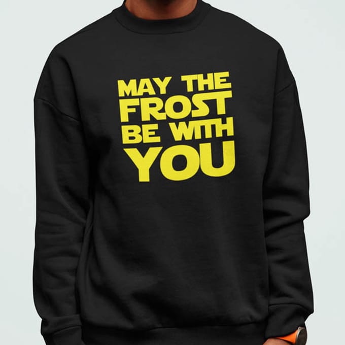 Foute Kerst Trui Zwart May The Frost Be With You S