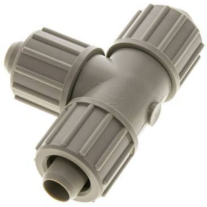 20x13mm PP T-Vorm Knelfitting 10 Bar PVC En PA