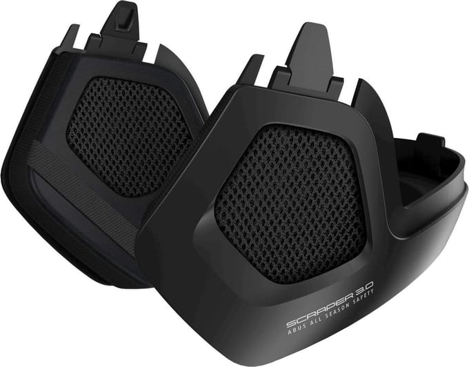 ABUS Accessoires voor helmen - Winter Kit velvet black SCRAPER 3.0 L