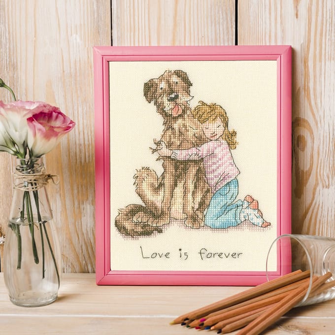 Bothy Threads Anita Jeram Love is forever borduren (pakket) XAJ27