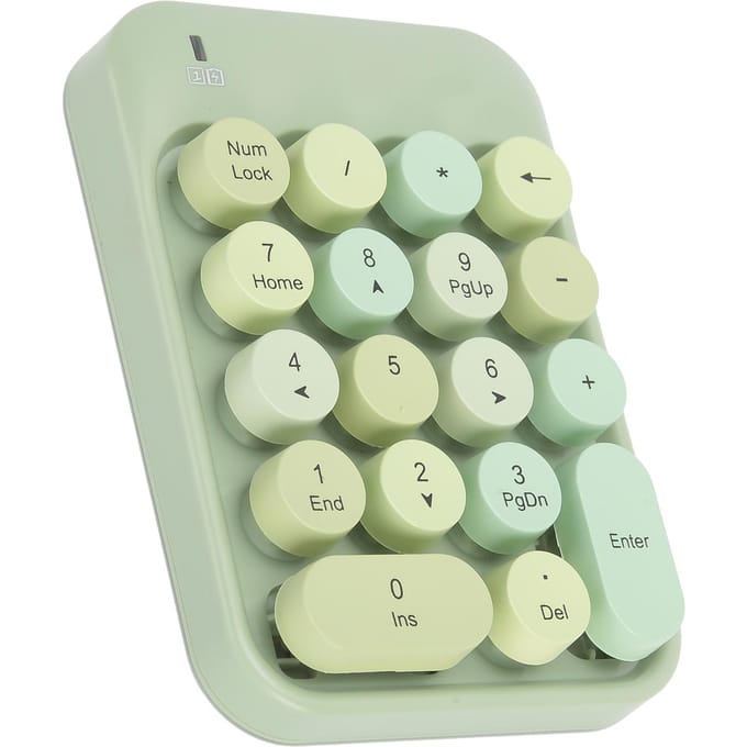 Draadloos Numeriek Toetsenbord Chocolade Keycap voor Spel Richtingswisseling AK18 2.4G