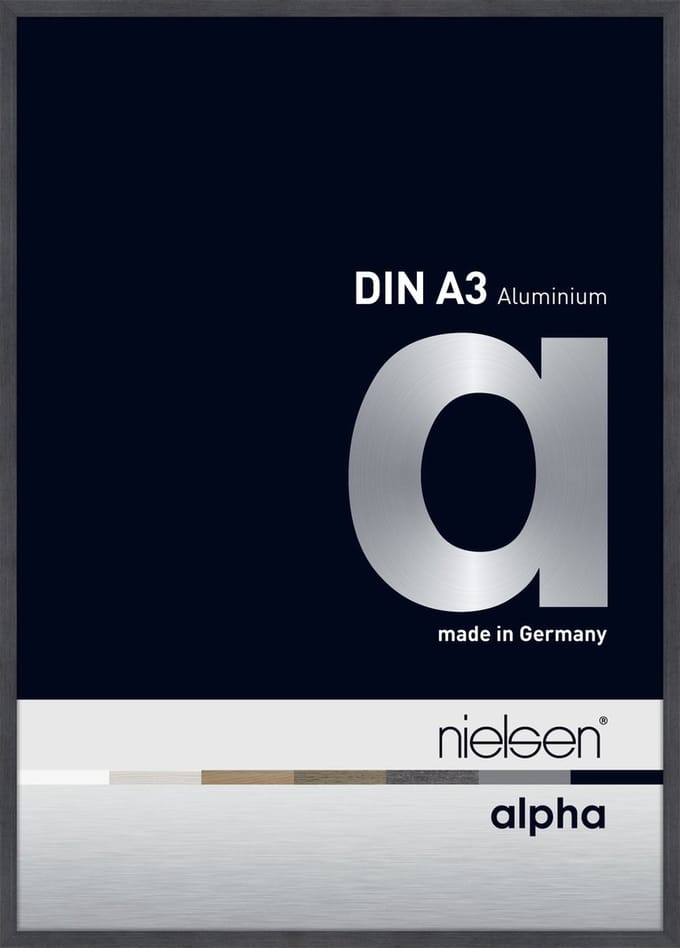 Nielsen Alpha Aluminium Wissellijst Grey 29,7x42cm (A3)