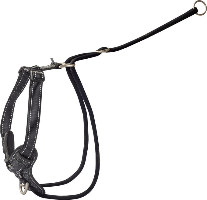 Rogz Utility Stop Pull Tuig Zwart - Hondenharnas - Xl 60-100x2.5 Cm