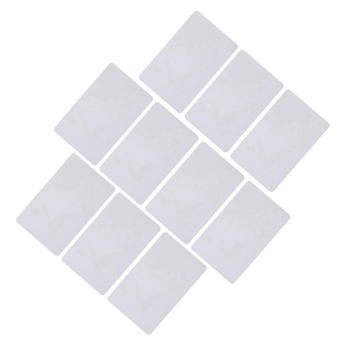 Lot de 10 cartes RFID intelligentes 13,56 MHz, bloc 0, inscriptibles, UID, modifiables white