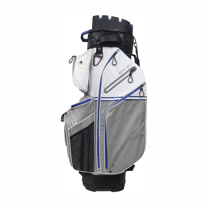 Fastfold Polaris Rain Dry Waterdichte Golftas - Cartbag - Grijs Wit Blauw