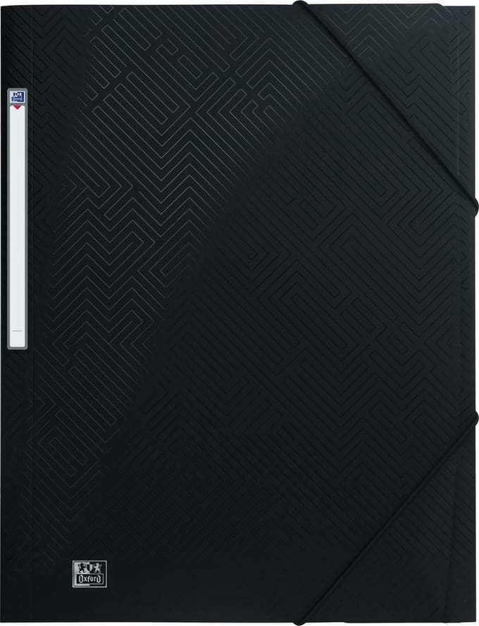 Elastomap Elba Urban A4 3 kleppen PP zwart - 10 stuks