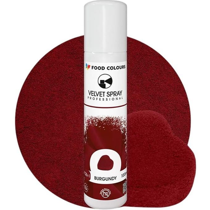 Velours en Spray Bordeaux Food Colours Velvet 100 ml Bordeaux