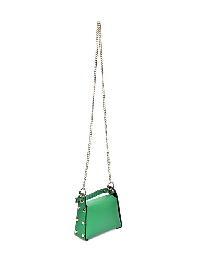 Anna Luchini Groen Rundleer Tas