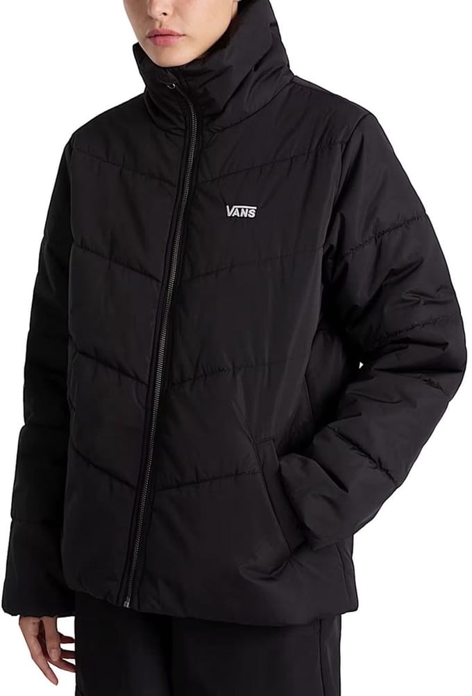 Polyester Bomber Jacket with Zip Fastening and Visible Logo Wo -