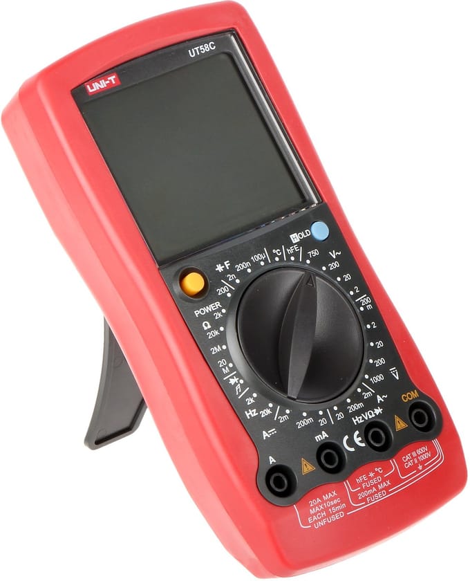 UNI-T UT-58C - Multimeter - LCD Display - Diodetest - Batterij 9V