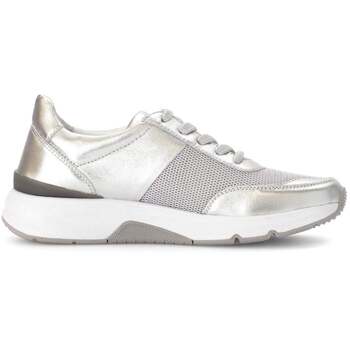 Gabor rollingsoft sensitive 66.897.10 - dames rollende wandelsneaker - Zilver - maat 38 (EU) 5 (UK)