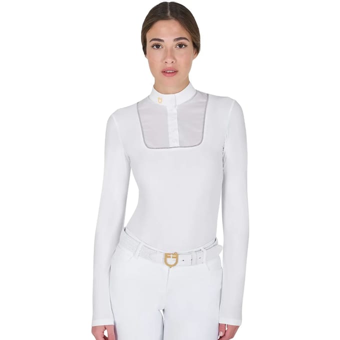 Wedstrijdrij polo met lange mouwen voor dames Equestro