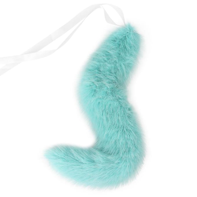 Pluche Vosstaart Cosplay Schattige Beeststaart Comic Show Aankleden Wolfstaart Accessoires Props white