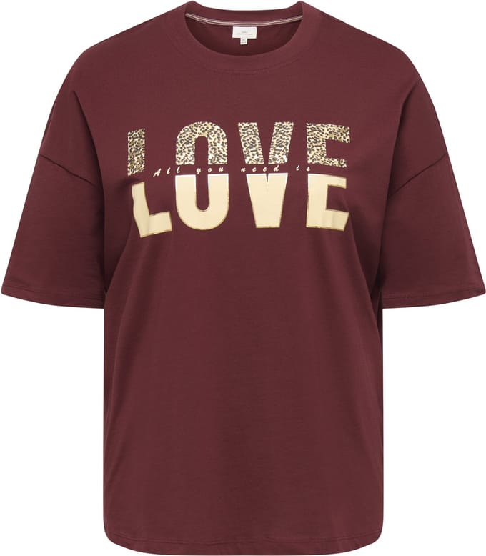 ONLY CARMAKOMA - CARKOURTNEY LIFE SS O-NECK TEE JRS - Dames - T-shirts