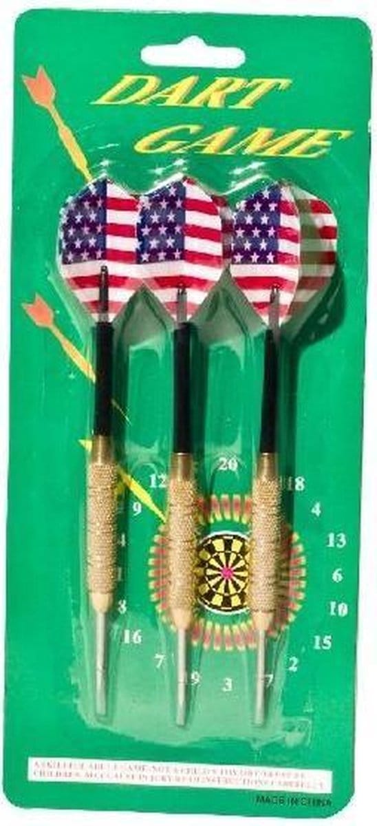 Dartpijlen met Amerikaans of Engels Design - 3 Stuks