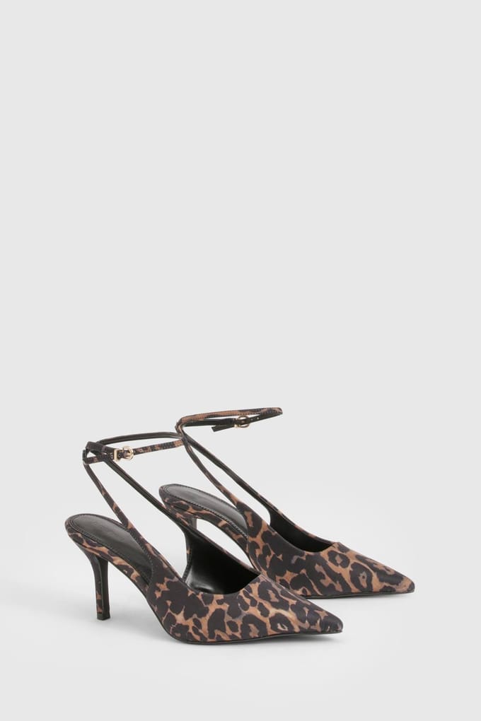 boohoo Dames Leopardprint 2-delige court schoenen | Luipaardprint | Maat: 41