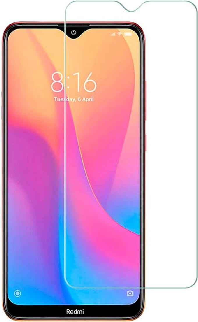 LuxeBass Screenprotector geschikt voor Xiaomi Redmi 8 - beeldscherm - scherm - tempered glas