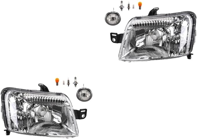 Complete Koplampenset Voor Fiat Panda (169) Vanaf 08/2009 Inclusief Mistlampen