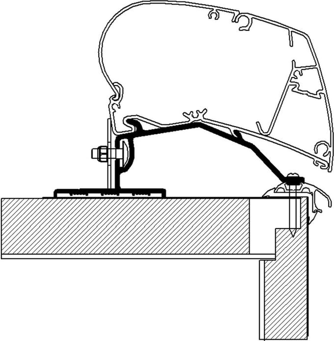 Thule Omnistor Adapter Fendt 4,50m