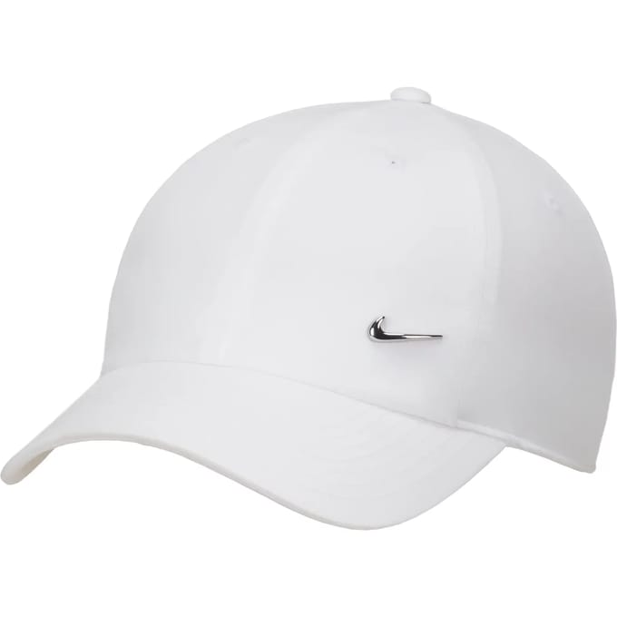 Nike Dri-fit Club Metal Swoosh Cap Fb5372-100 - Kleur Wit-multicolour - Maat M/L