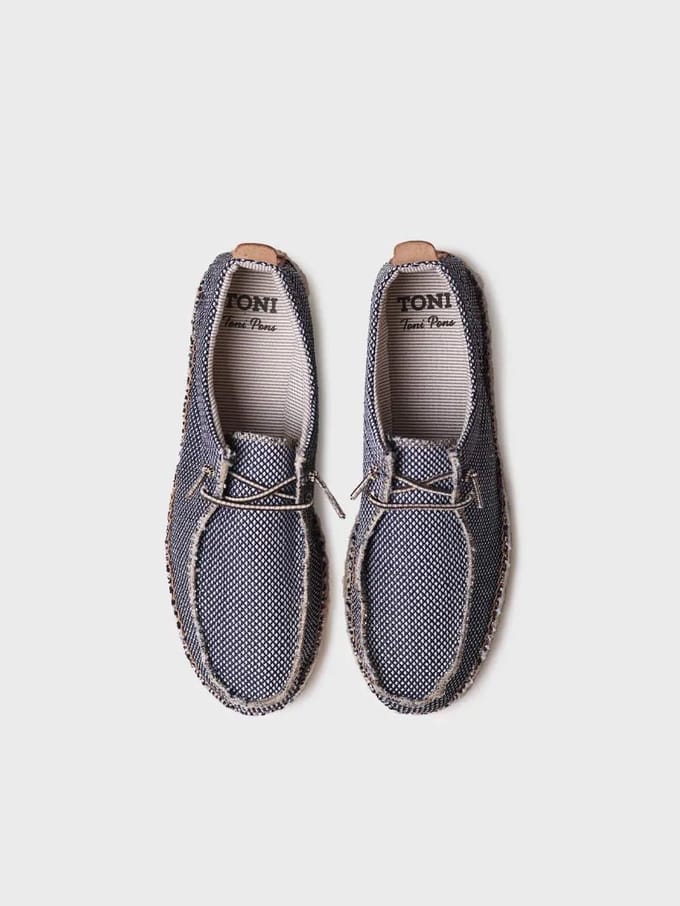 Espadrilles voor heren van mesh met veters | OSCAR