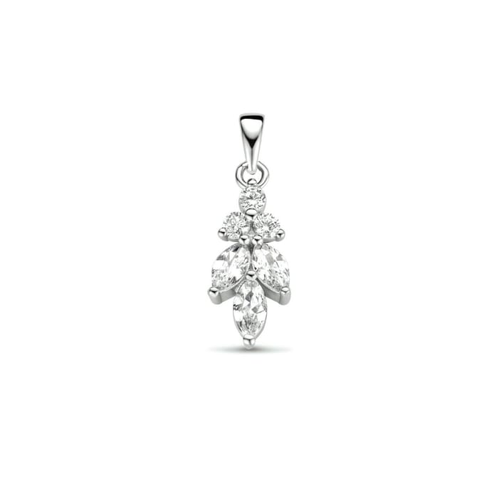 hanger zirkonia zilver gerhodineerd