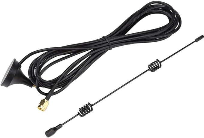 Allecto - 2,4 Ghz Wifi-antenne - Hoge Versterking - Magnetische Basis - 8dbi - Geschikt voor Zigbee WiFi Module - 10 meter lang