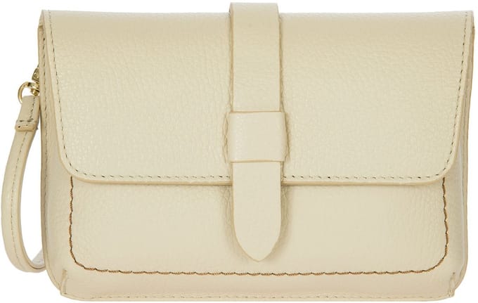 BRIC'S Leren Schoudertas Gondola Garofano Mini Purse Cream Crème