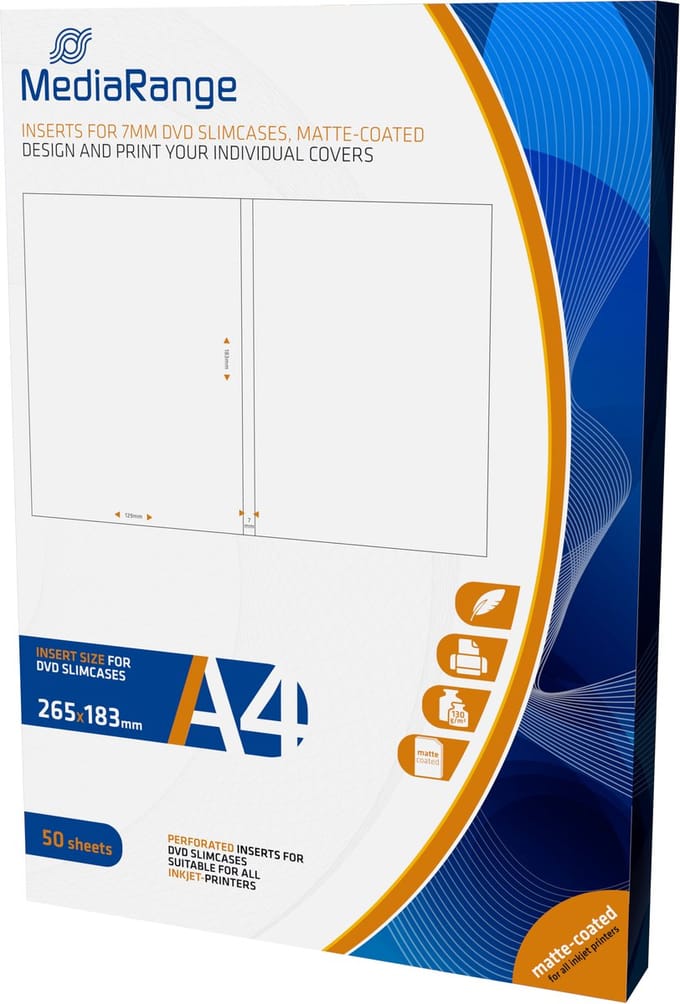MediaRange MRINK122 A4 (210×297 mm) Mat Wit papier voor inkjetprinter