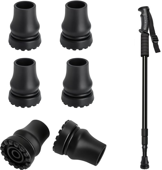 Rubberen Doppen voor Krukken - Antislip Voetjes - Binnendiameter 19 mm