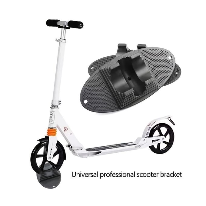 Scooter Standhouder 1 stuks Wielklem Standaard met Antislip Basis, Vaste Beugel voor Buitensporten Scooterrek voor Elektrische Scooter en Fietsstandaard zwart