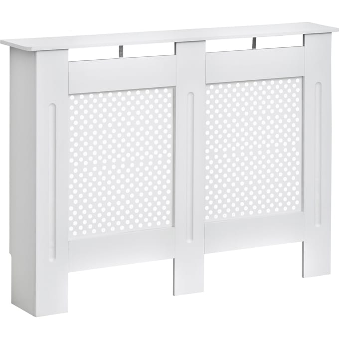 Homcom elegante en moderne houten radiatorafdekking 111,5 x 19 x 82 cm
